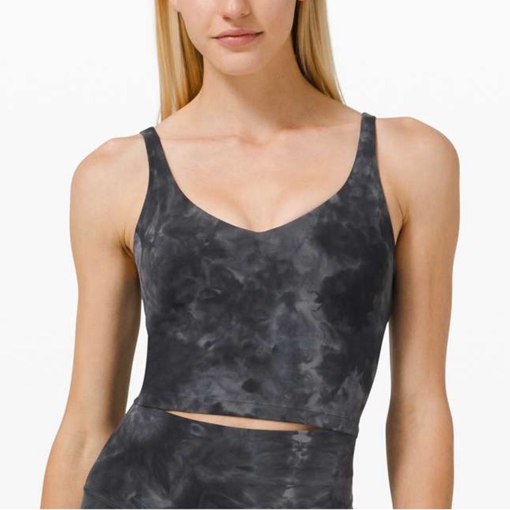 Black Tie-Dye Align Tank